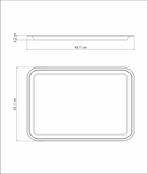 BANDEJA RECTANGULAR CON CAJA