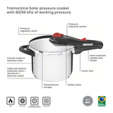 OLLA ACERO INOXIDABLE A PRESION 6,00 LTS.