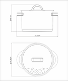 OLLA PARA SPAGHETTI SOLAR 7,71 LTS.