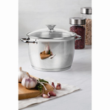 OLLA ALTA 24 CM ALLEGRA CON TAPA DE VIDRIO 7,50 LT