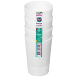 JUEGO 4 VASOS PLASTICO SANREMO