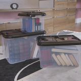 CAJAS ORGANIZADORAS 10L NEGRO SOLIDO