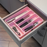 PORTA CUBIERTO SIN TAPA ROSA