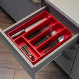 PORTA CUBIERTO SIN TAPA ROJO