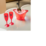 KIT FIESTA 3 PZA ROJO TRANSLUCIDO
