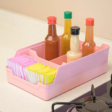 ORGANIZADOR PARA CAJON C/DIVISORA ROSA 18X28CM