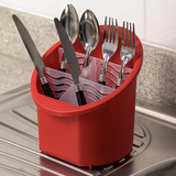 ESCURRIDOR DE CUBIERTOS ROJO SOLIDO