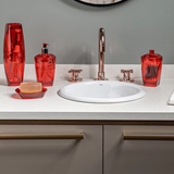 PORTA CEPILLO C/TAPA PREMIUM ROJO TRASLUCIDO