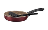 SARTEN RECTO 20 CM PARIS ROJO