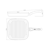 SARTEN PLANCHA 28 CM ROJO TRAMONTINA