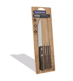 JGO. CUCHILLO ASADO 5" POLYWOOD DE 6 PZA CAFE TRAMONTINA