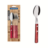 JGO. CUCHARA DE MESA POLYWOOD DE 6 PZA