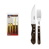 JGO. ASADO JUMBO 4 PZA CAFE TRAMONTINA