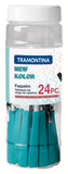JGO CUBIERTO 24PZA TURQUESA