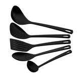 JUEGO DE UTENSILIOS 5 PIEZAS UTILITA NEGRO TRAMONTINA