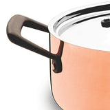OLLA BAJA TRIX COBRE 24 CM 4,43 LTS. CON FONDO TRI