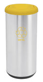 BASURERO INOX CAP. SEL. BASCULANTE 40 LTS. AMARILL