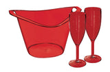 KIT FIESTA 3 PZA ROJO TRANSLUCIDO