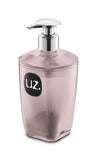 PORTA JABON LIQUIDO PREMIUM ROSA TRASLUCIDO