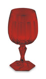 COPA PARA AGUA Y VINO SAMBA 350ML ROJO TRASLUCIDO